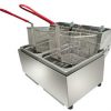 Stoddart Woodson W.FRT50 - Twin Pan Fryer 5.5L