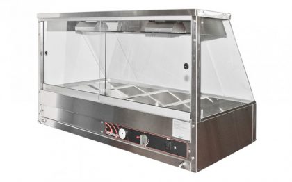 Woodson W.HFS24 - Hot Food Display STR Glass 2 Mod No Pans