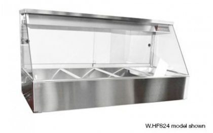 Woodson W.HFS24 - Hot Food Display STR Glass 2 Mod No Pans