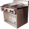 GOLDSTEIN 2 Burner 600mm Griddle Gas Oven PF-24G-2-28
