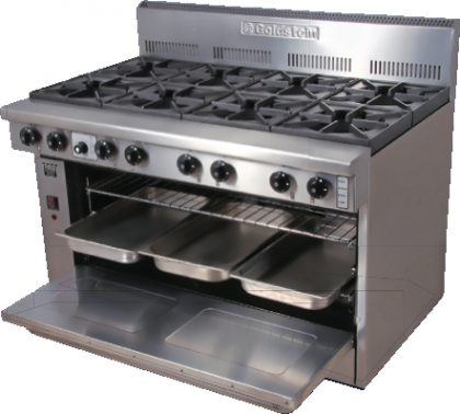 Goldstein 800 Series 40 inch Static Gas Oven with 24 inch Griddle plate- 4 Burners