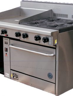 Goldstein PF-36G-2-28 Gas Range, 900mm Plate, 2 Burners, Standard oven