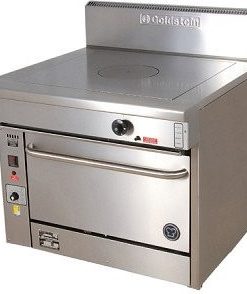 Goldstein PF-T-28 800 Series 28 inch Static Gas Oven Range with Gas Target Top - single burner