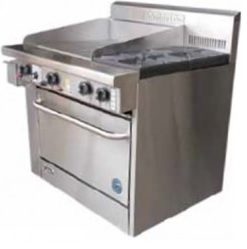 GOLDSTEIN 2 Burner + Griddle Gas Oven PF-12G-2-20