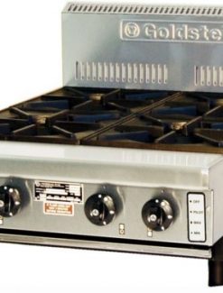 GOLDSTEIN PFB24 800 SERIES STATIC GAS BOILING TOP - BENCH MOUNTED 4 BURNER