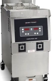 HENNY PENNY OFE321/1000 SPLIT ELECTRIC SPLIT SINGLE WELL OPEN FRYER WITH 1000 COMPUTRON CONTROLS